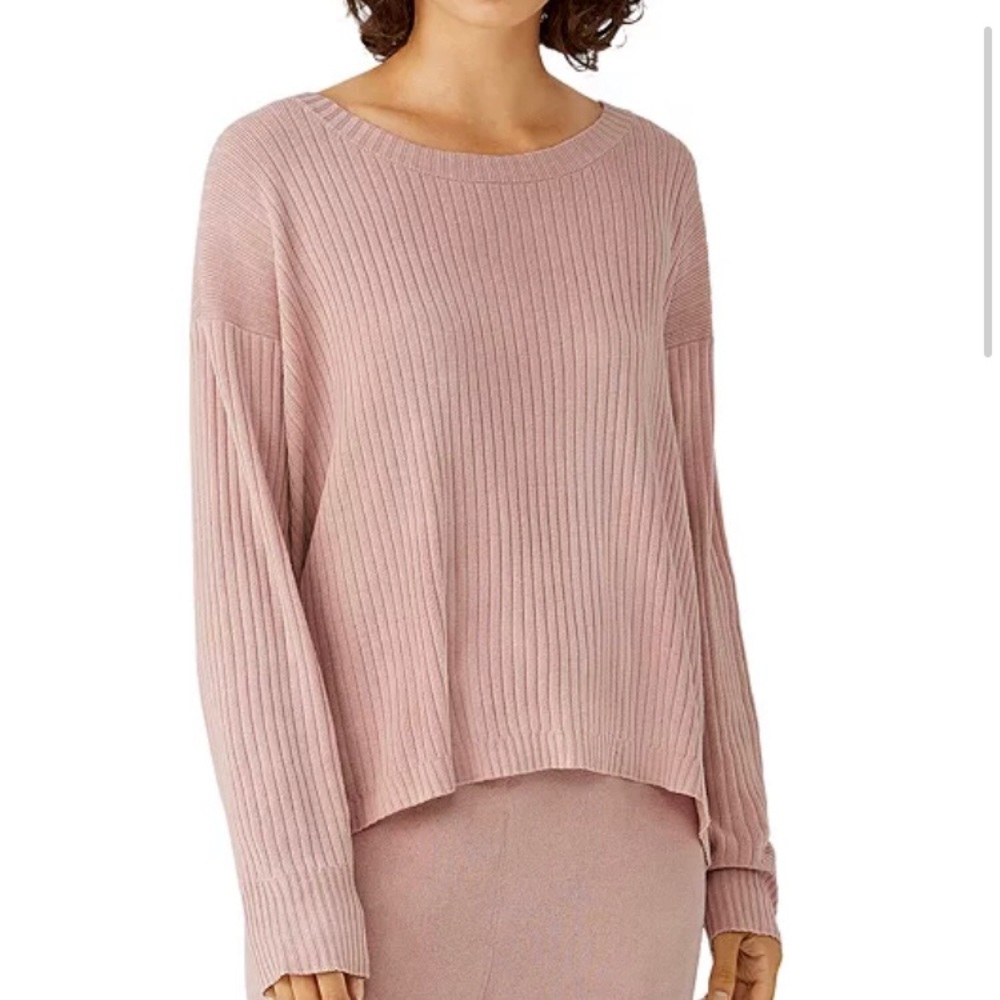 Eileen Fischer SUGPL Crewneck Box top sweater